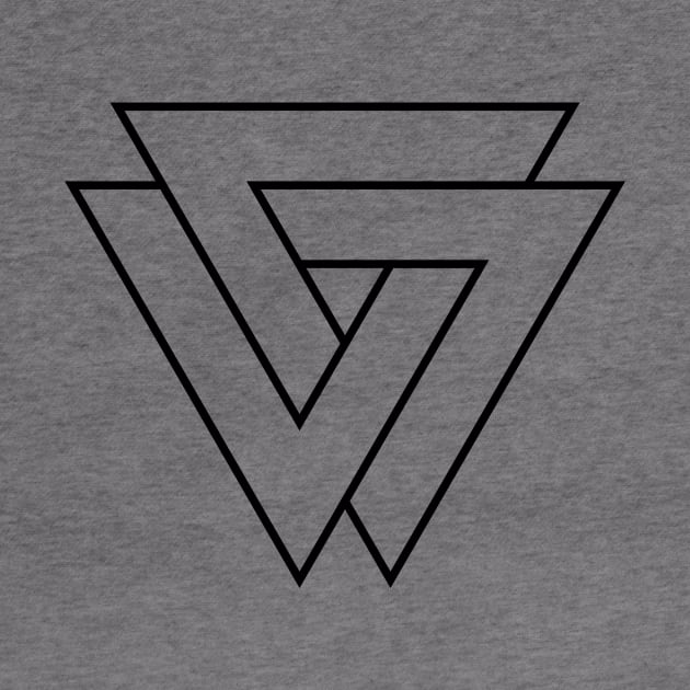 Inverted Valknut by Indie Pop